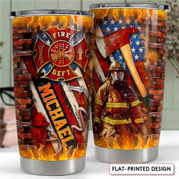 Personalized Tumbler American Flag Tumblers Stainless Steel Tumblers 20oz 30oz - Picture 3 of 8